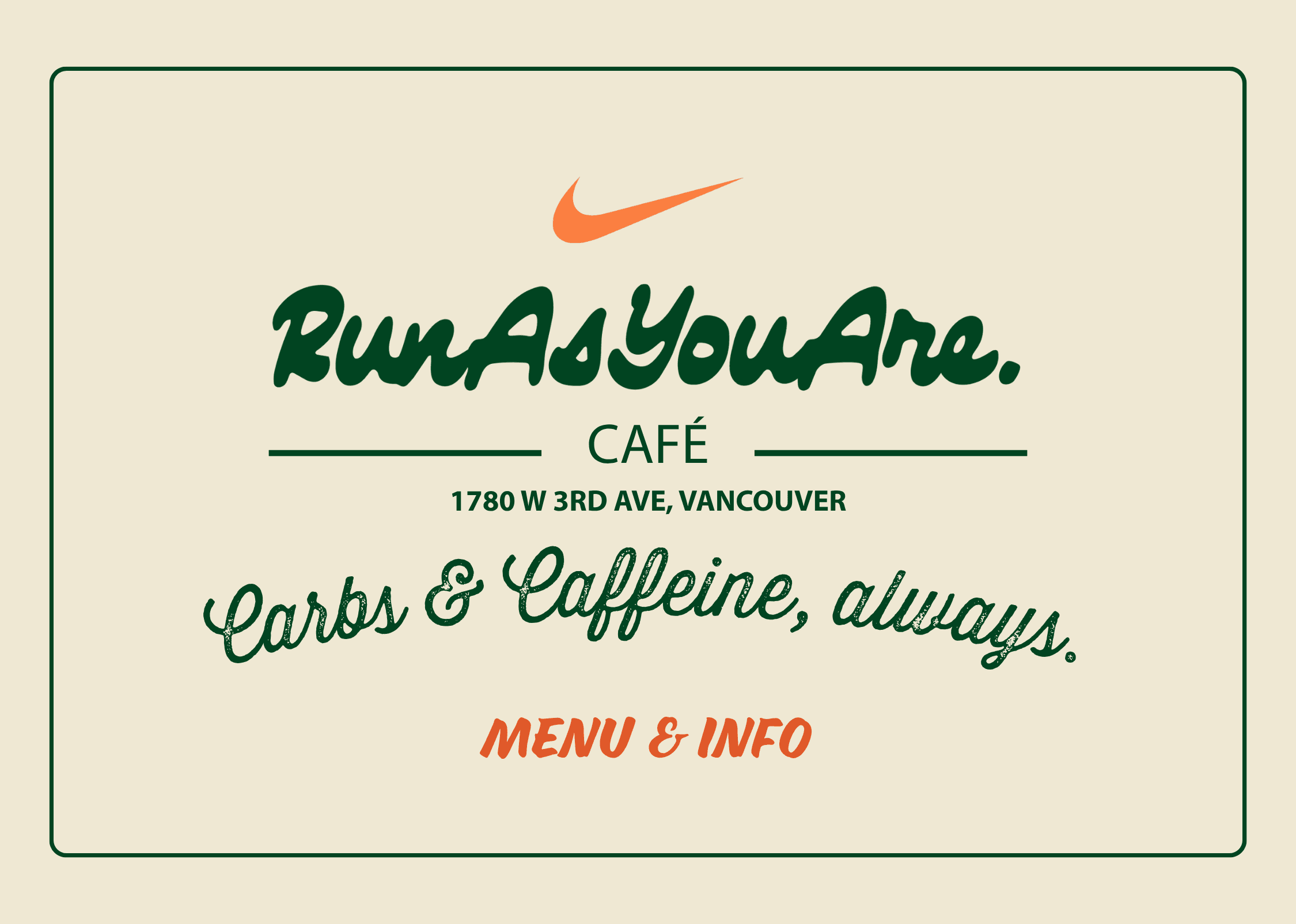 RunAsYouAre. Café