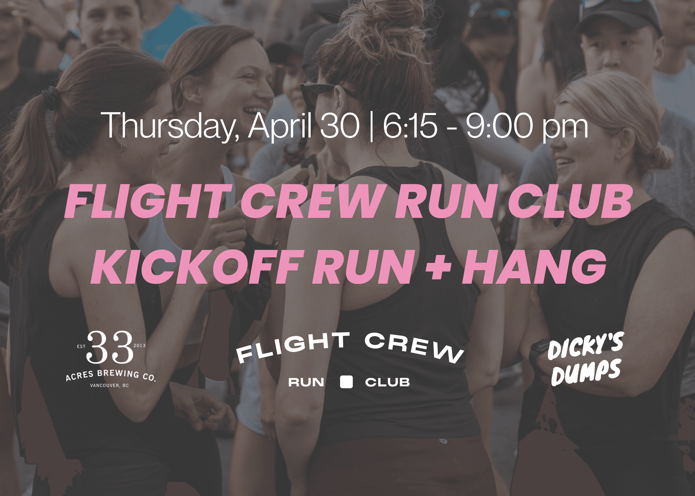 Flight Crew Run Club Kickoff Run + Hang