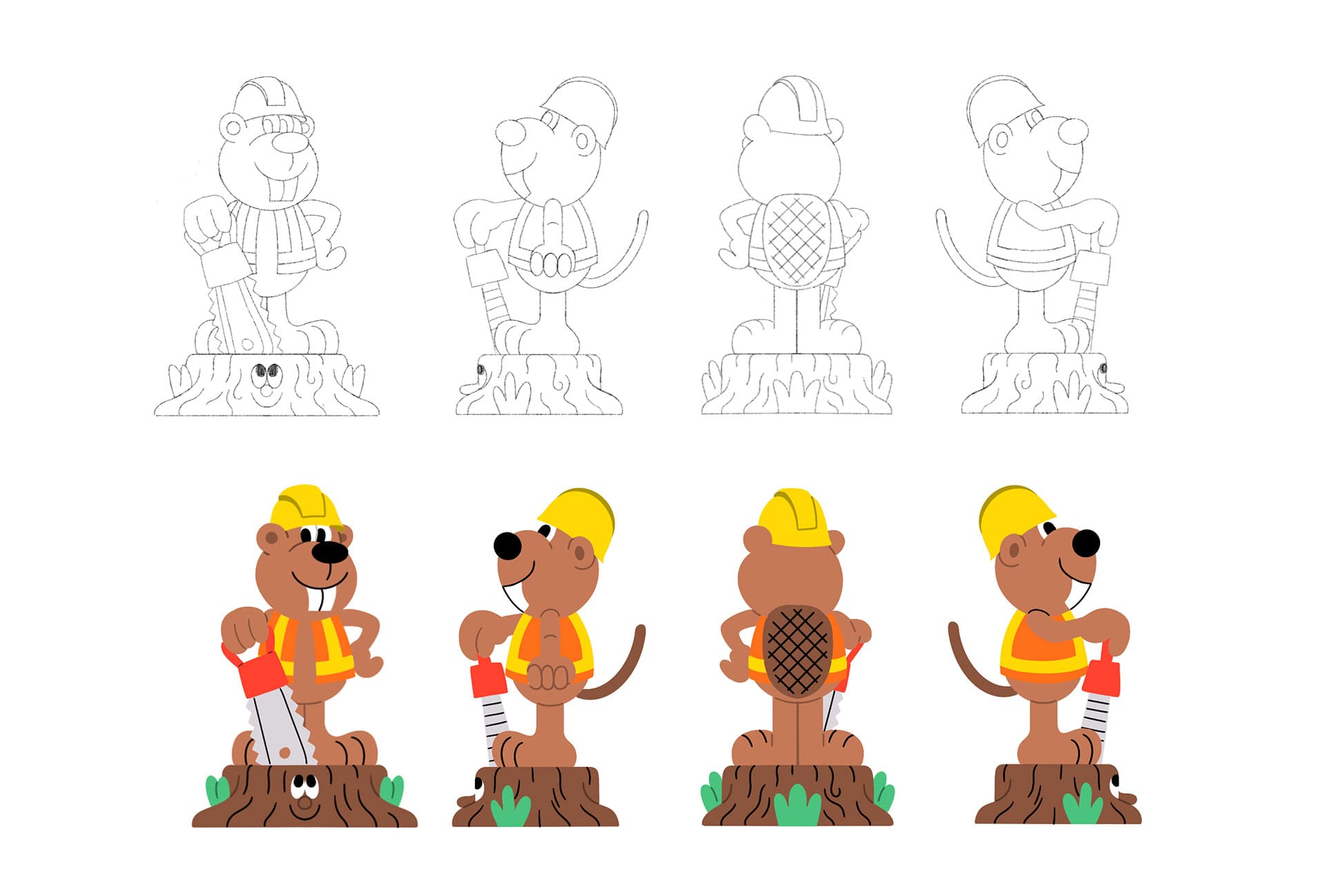 Bryce Aspinall inflatable character artwork