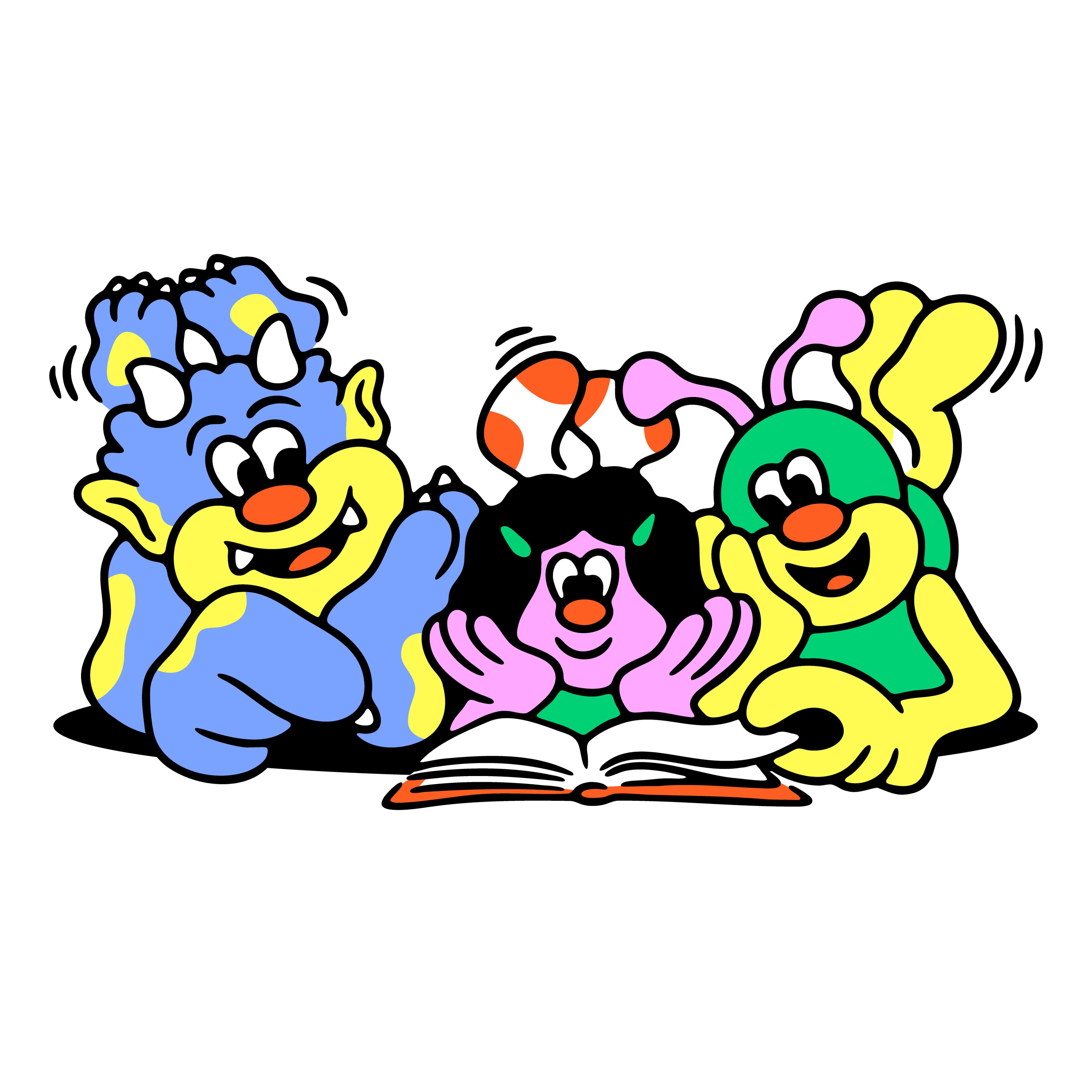 Bryce Aspinall reading illustration